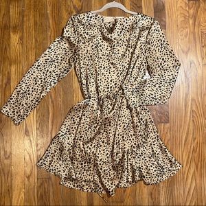 ADRIENNE Leopard pattern dress